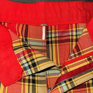 Free People Plaid Pant - size 8